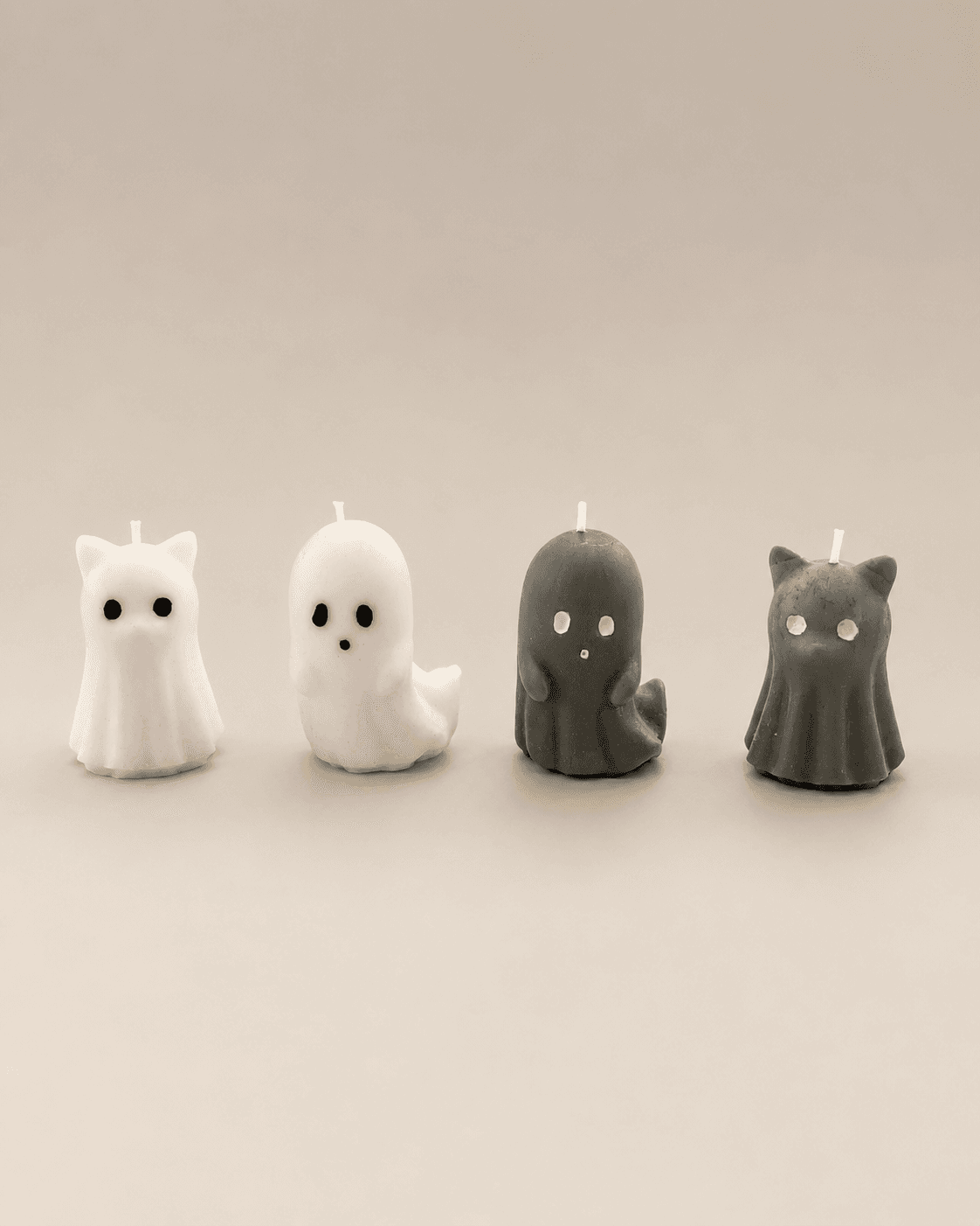 Halloween ghost candles
